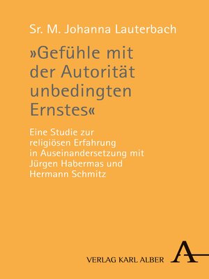 cover image of "Gefühle mit der Autorität unbedingten Ernstes"